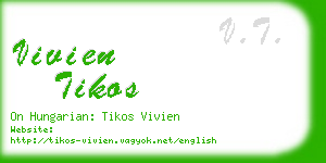 vivien tikos business card